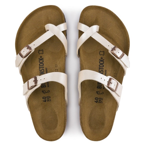 Birkenstock Women's Mayari Sandals Pearl White Size 6.5 - Picture 1 of 6